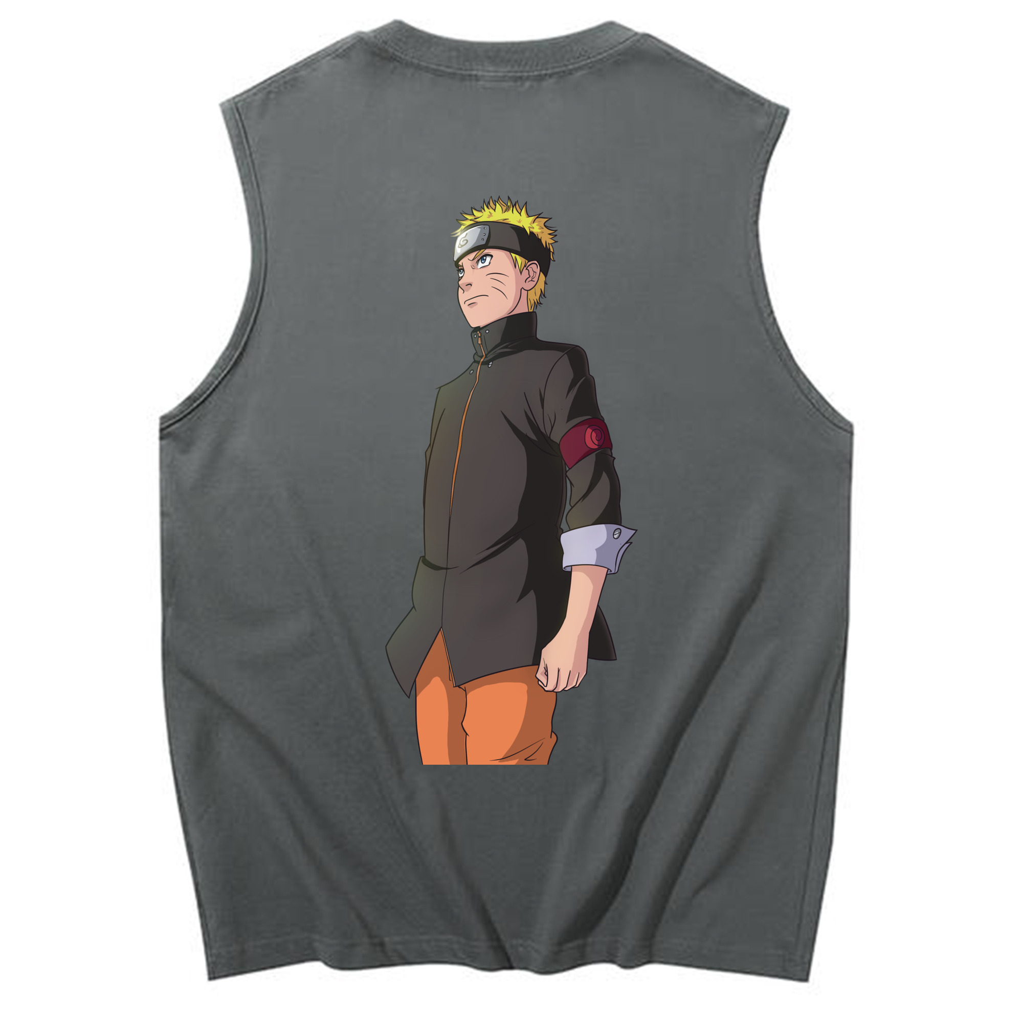 （画像用） NARUTO -ナルト- うずまき ナルト Uzumaki Naruto コットン100％タンクトップ（背面プリント）
